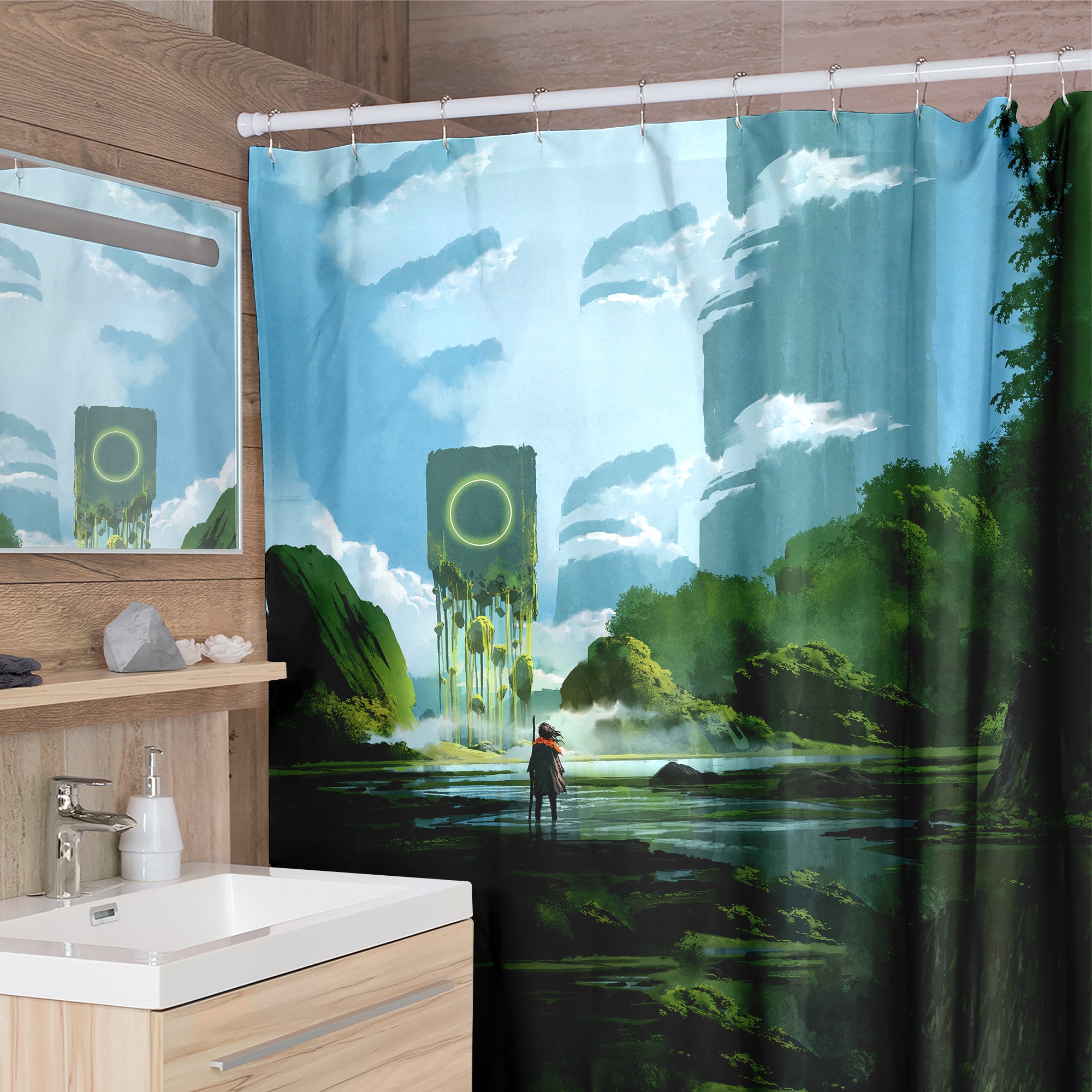 Lost In Valhalla Shower Curtain