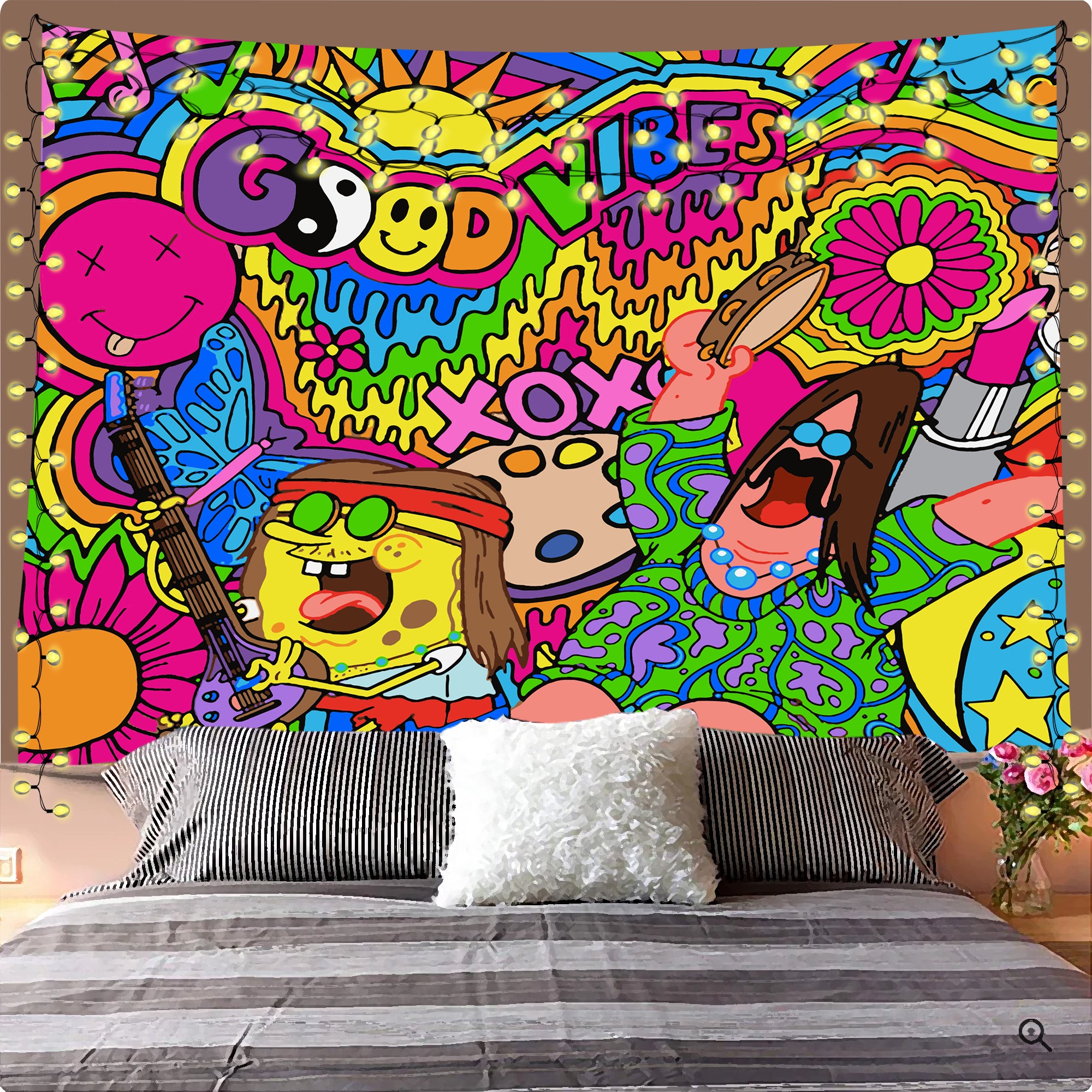Psychedelic Sponge Tapestry