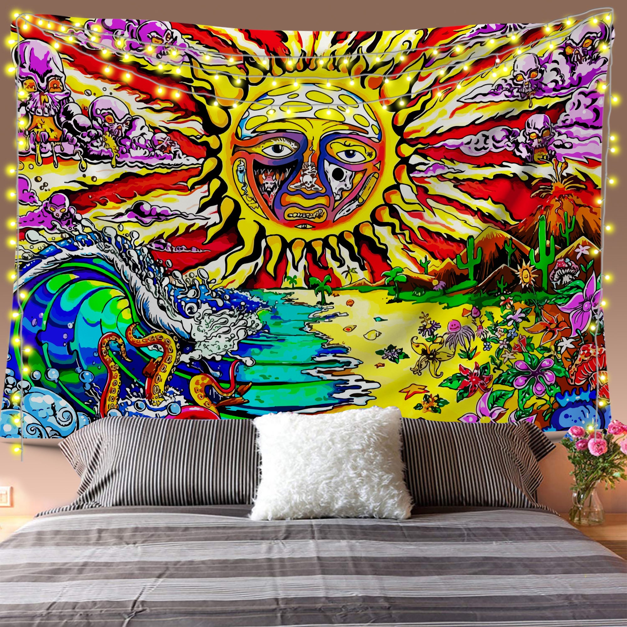 Trippy Sunshine Tapestry
