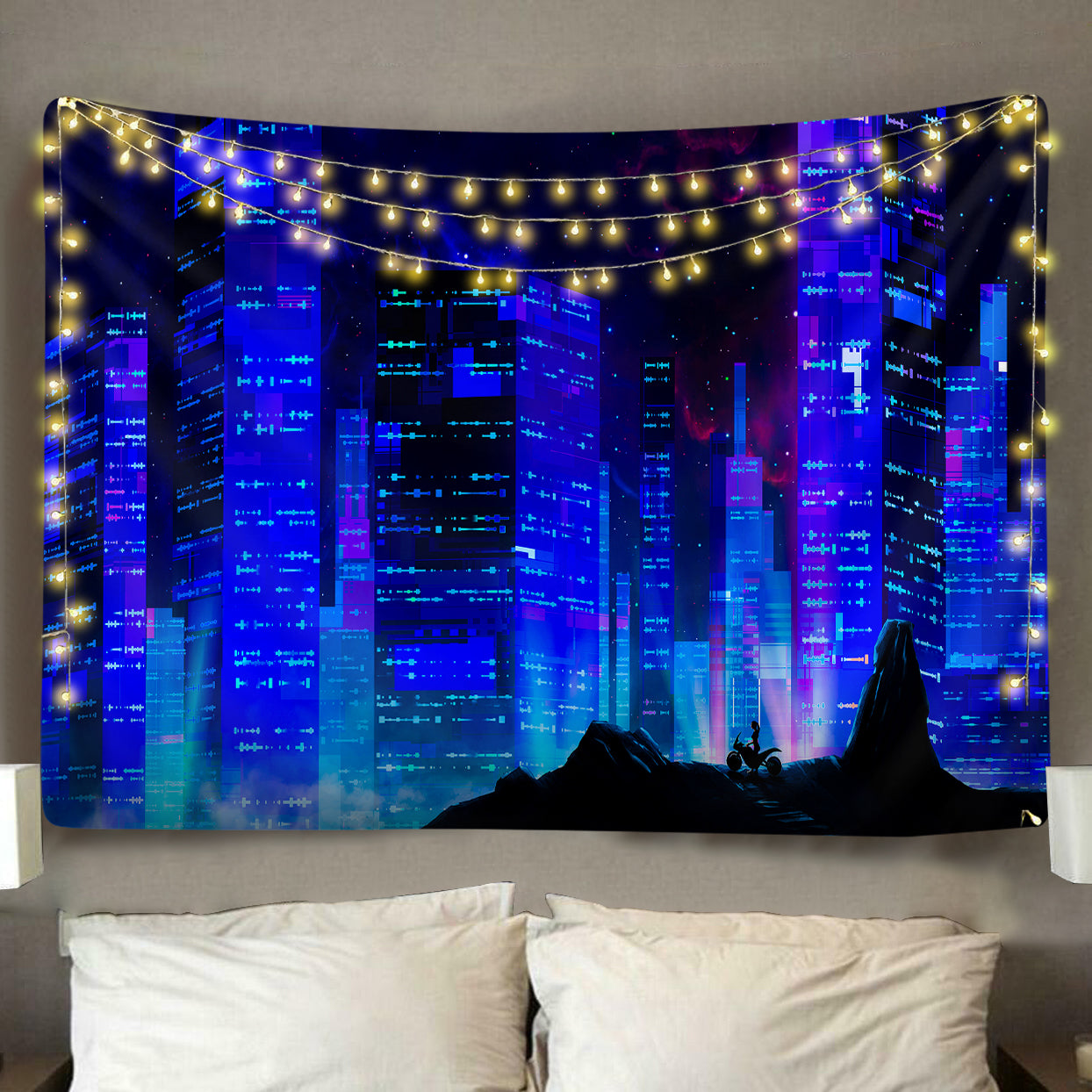 Cyber City Tapestry