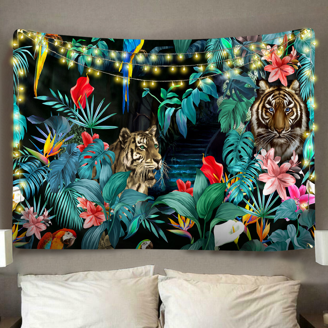 Tiger's Jungle Tapestry